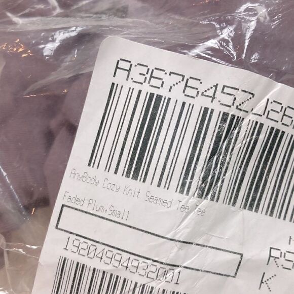 AnyBody Cozy Knit Seamed Scoop Neck Tee Faded Plum - Picture 3 of 10